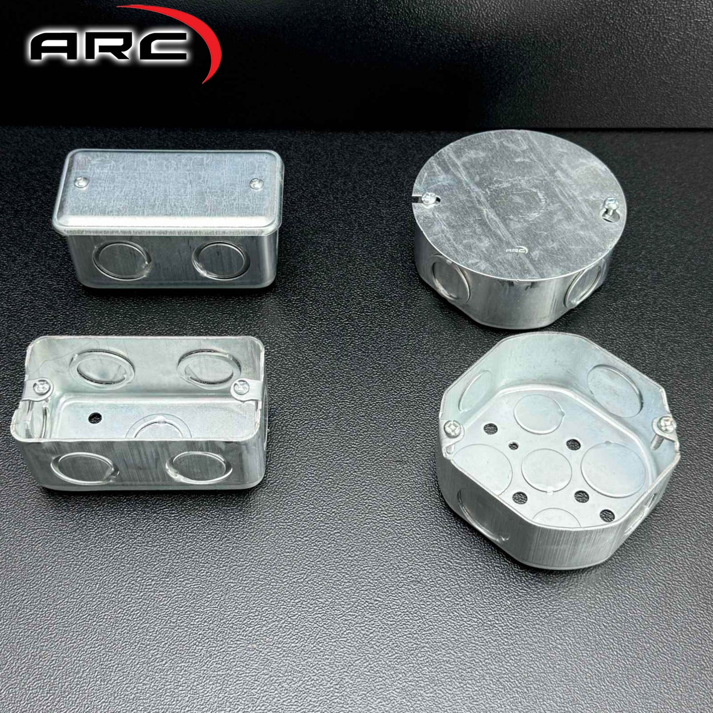 ARC 16ga UTILITY BOX Metal Deep-Type for switches/outlets 1/2" & 3/4" Knockout Hole