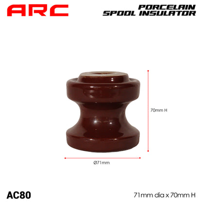 ARC HD Secondary Rack with Porcelain Spool (Shackle) Insulator for low voltage distribution network