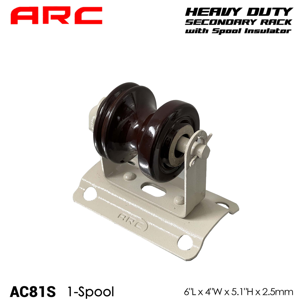 Secondary Rack 3 Arc Heavy-Duty Secondary Rack with Porcelain Spool (Shackle) Insulator ...