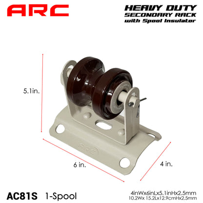 ARC HD Secondary Rack with Porcelain Spool (Shackle) Insulator for low voltage distribution network