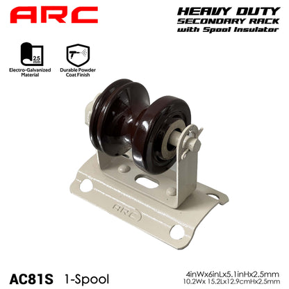 ARC HD Secondary Rack with Porcelain Spool (Shackle) Insulator for low voltage distribution network