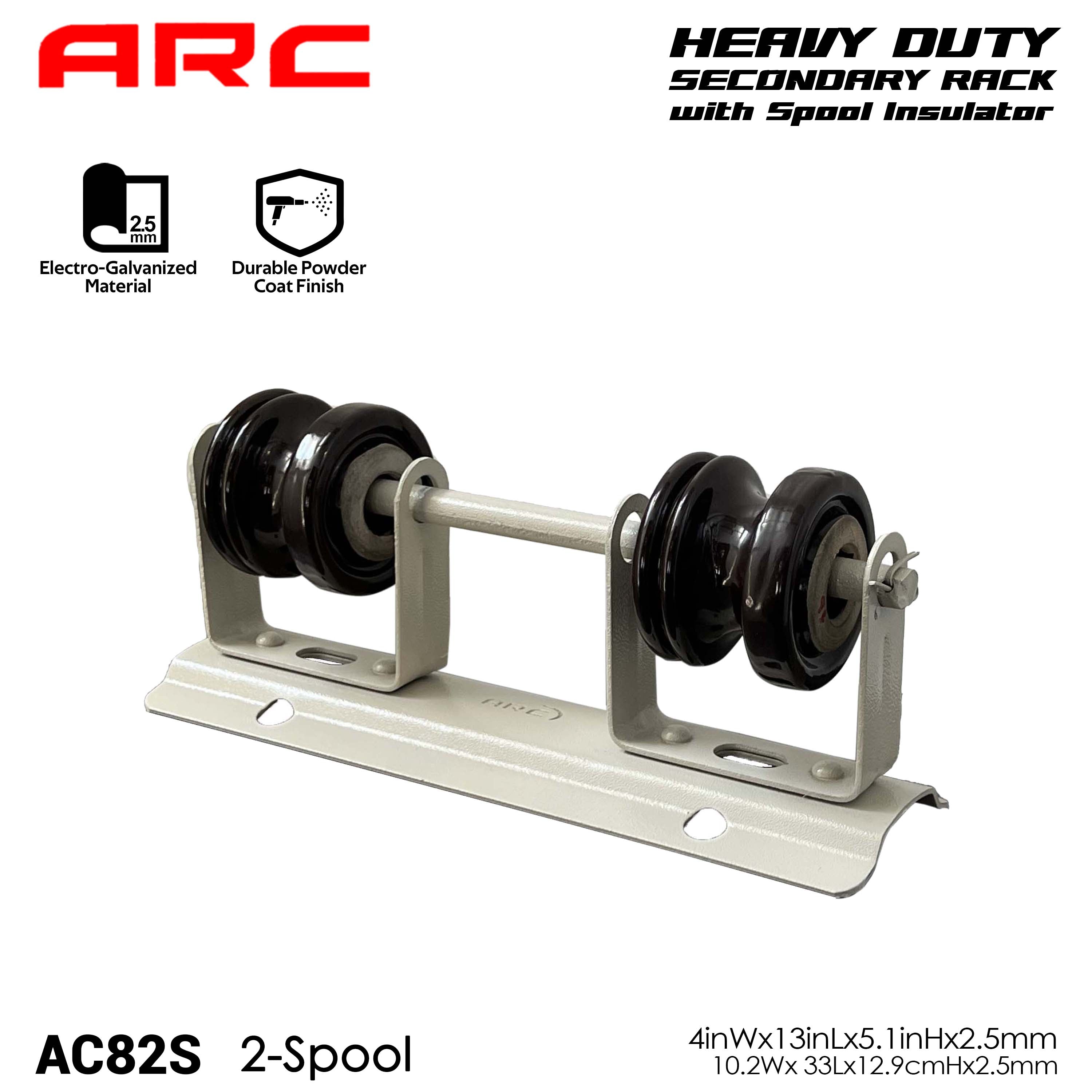 ARC Heavy Duty Secondary Rack w/ Porcelain Spool (Shackle) Insulator f ...