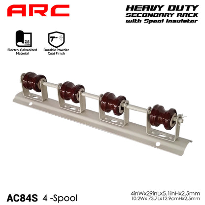 ARC HD Secondary Rack with Porcelain Spool (Shackle) Insulator for low voltage distribution network