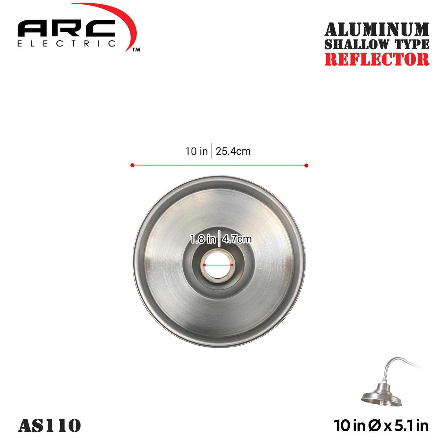 ARC Aluminum Reflector Industrial barn lighting for outdoor use (sold by parts)