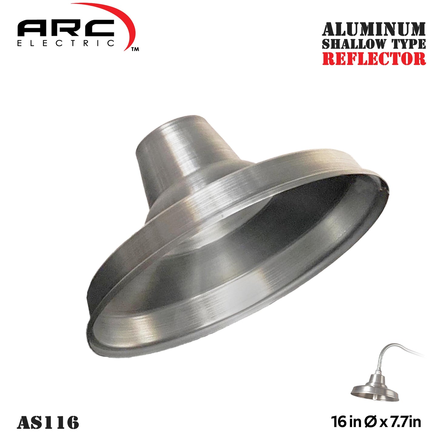 ARC Aluminum Reflector Industrial barn lighting for outdoor use (sold by parts)