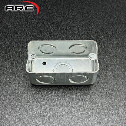 ARC 16ga UTILITY BOX Metal Deep-Type for switches/outlets 1/2" & 3/4" Knockout Hole