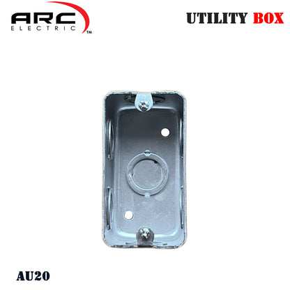 ARC 16ga UTILITY BOX Metal Deep-Type for switches/outlets 1/2" & 3/4" Knockout Hole