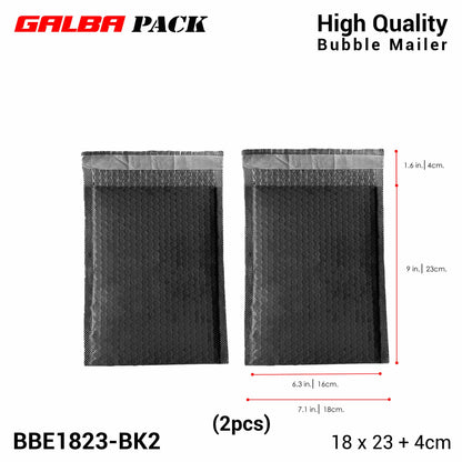 Galba Pack Black & Pink Bubble Mailer Pouch with Self-adhesive Seal Padded Plastic Envelope