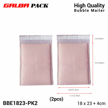 Galba Pack Black & Pink Bubble Mailer Pouch with Self-adhesive Seal Padded Plastic Envelope