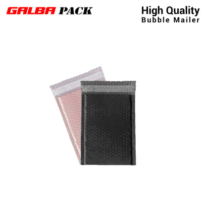 Galba Pack Black & Pink Bubble Mailer Pouch with Self-adhesive Seal Padded Plastic Envelope