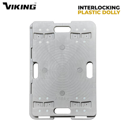 VIKING Interlocking Plastic Dolly for all purposes | 150kG Capacity