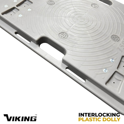 VIKING Interlocking Plastic Dolly for all purposes | 150kG Capacity