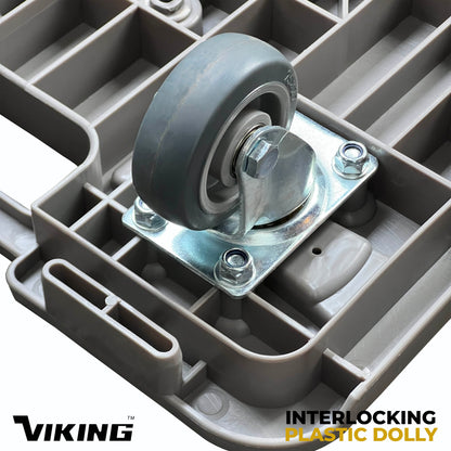 VIKING Interlocking Plastic Dolly for all purposes | 150kG Capacity