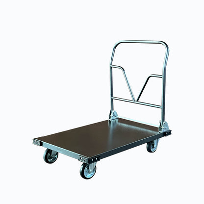 Viking Heavy-Duty All-Steel Platform Truck Foldable Handle Trolley Pushcart