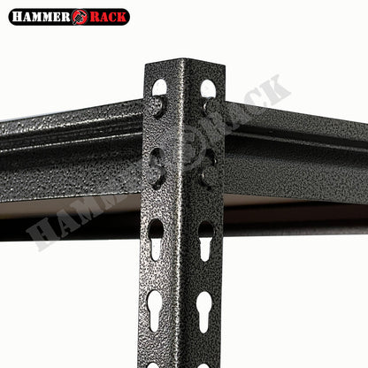 HAMMER RACK 5-Tier Heavy Duty Steel Storage Shelving 750kg MDF board