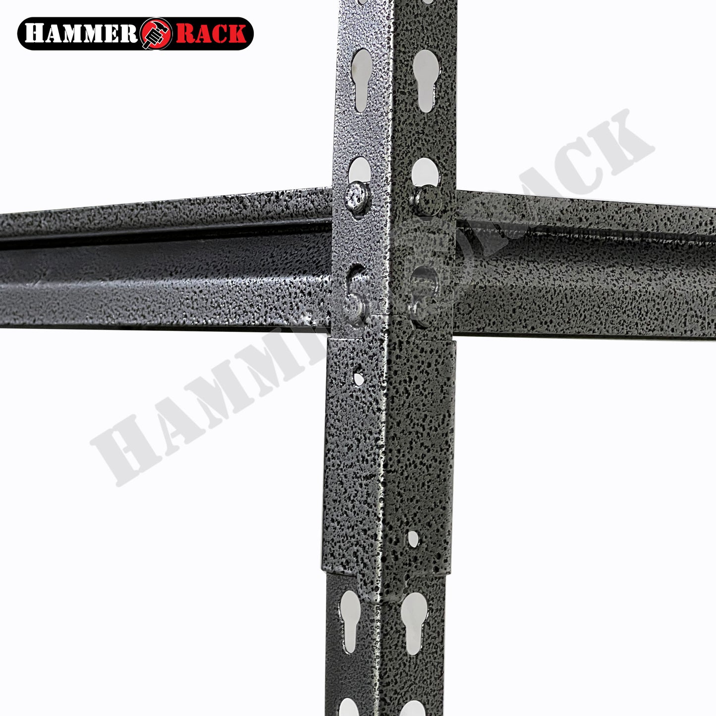 HAMMER RACK 5-Tier Heavy Duty Steel Storage Shelving 750kg MDF board