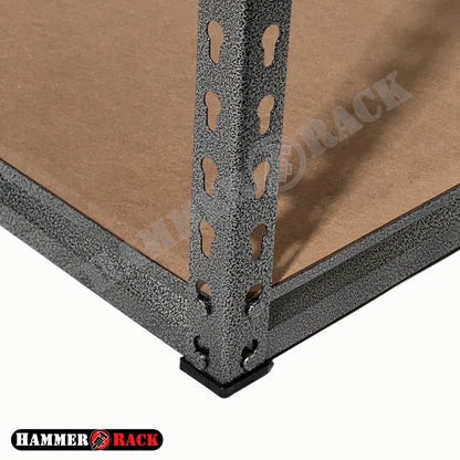 HAMMER RACK 5-Tier Heavy Duty Steel Storage Shelving 750kg MDF board