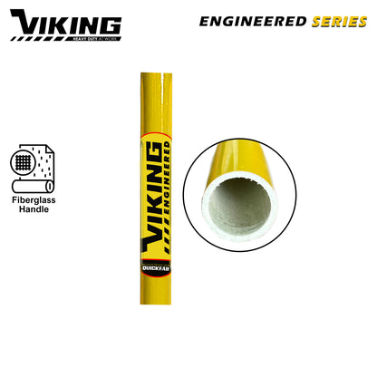 VIKING Shovel Engineered Series LONG Fiberglass Handle Round Point for (Commercial and Gardening use)