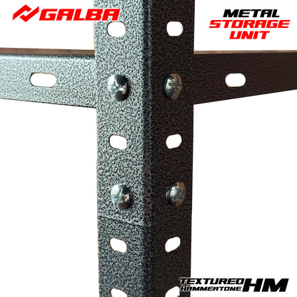 GALBA Metal Shelving Storage Rack 5 Layers Hammer tone Finish
