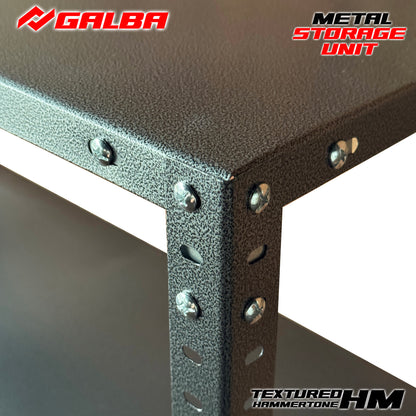 GALBA Metal Shelving Storage Rack 5 Layers Hammer tone Finish