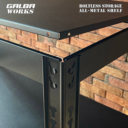 GALBA WORKS Boltless Storage All-Metal Shelf 90x40x180cm 5Layers Organizer