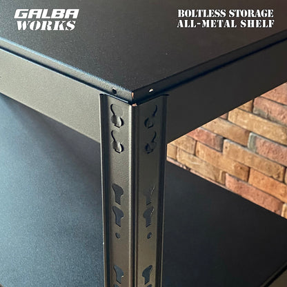 GALBA WORKS Boltless Storage All-Metal Shelf 90x40x180cm 5Layers Organizer