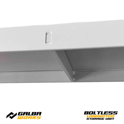 Galba Works Boltless Laminated Storage Unit 120x40x180cm Steel Shelf Adjustable 5 Layers Rack Garage Organizer