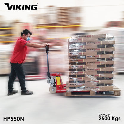 Viking Hand Pallet Truck 2.5-Ton | 2500kgs Load Capacity | Nylon Wheels | for Material Handling
