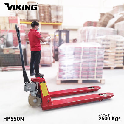 Viking Hand Pallet Truck 2.5-Ton | 2500kgs Load Capacity | Nylon Wheels | for Material Handling
