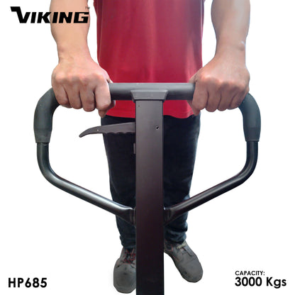 Viking Heavy-Duty Hand Pallet Truck | 3000kgs Load Capacity | PU Wheel |for Industrial Material Handling