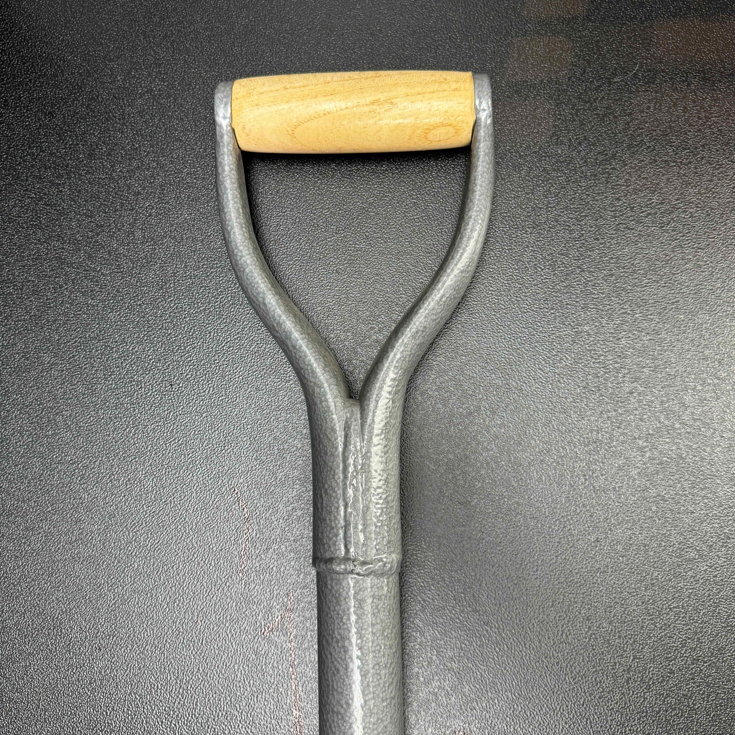 Galba Works PG10-2MY Tubular Steel Shovel | Round Point | 14 Gauge | Wooden Grip | Heavy Duty