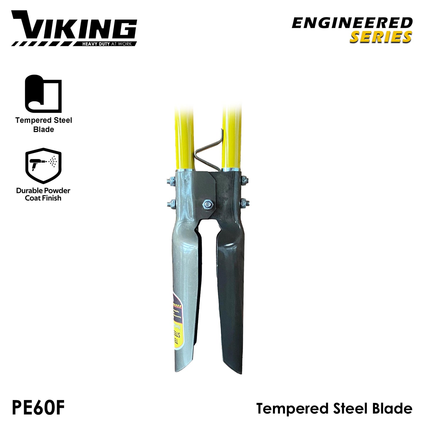 VIKING Post Hole Digger 48" Atlas Pattern, Fiberglass Handle for (Gardening and Agriculture)