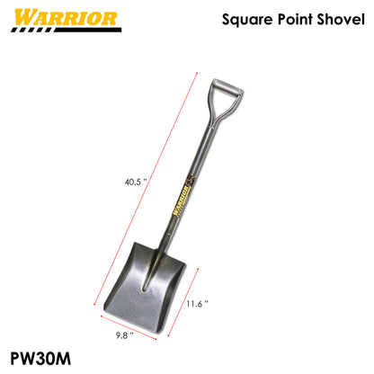 WARRIOR 40.5-Inch SHOVEL ALL-STEEL(Pala) with D-Handle for Gardening and Digging Heavy Duty