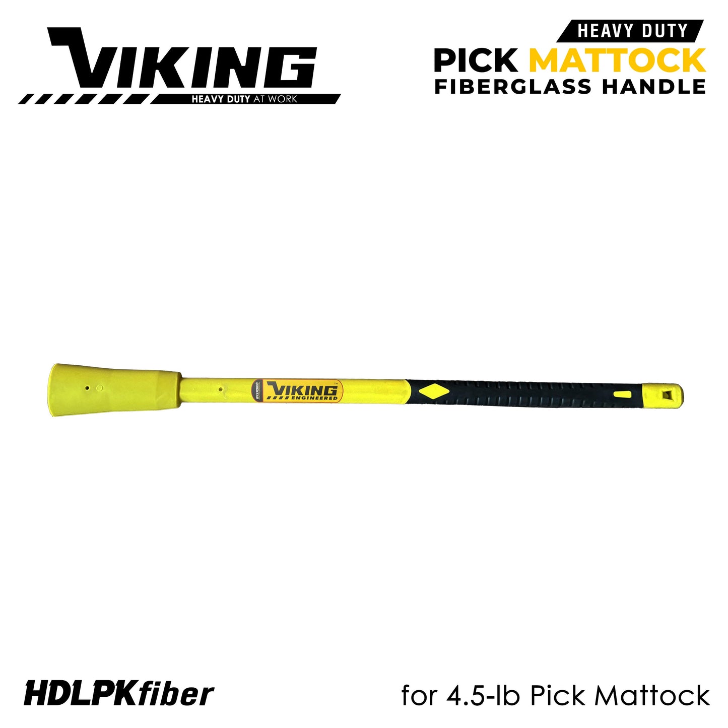 Viking 4.5lb Pick Mattock for Gardening  Heavy Duty Tool for Digging Planting Loosening Soil