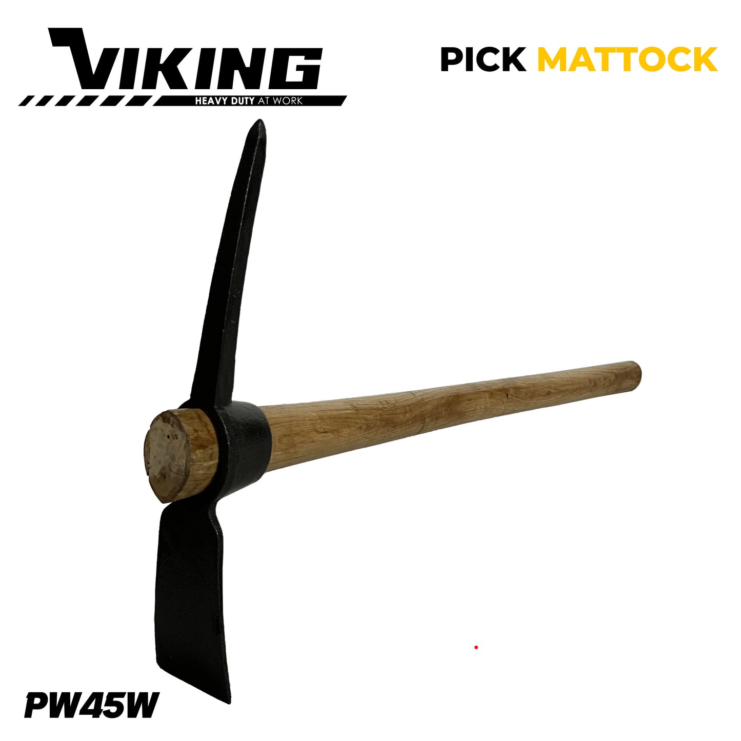 Viking 4.5lb Pick Mattock for Gardening  Heavy Duty Tool for Digging Planting Loosening Soil