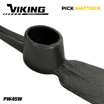 Viking 4.5lb Pick Mattock for Gardening  Heavy Duty Tool for Digging Planting Loosening Soil