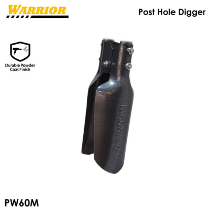 Warrior Post Hole Digger Heavy Duty ALL METAL Handle 58-Inch for Gardening and Digging