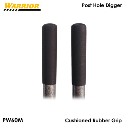 Warrior Post Hole Digger Heavy Duty ALL METAL Handle 58-Inch for Gardening and Digging