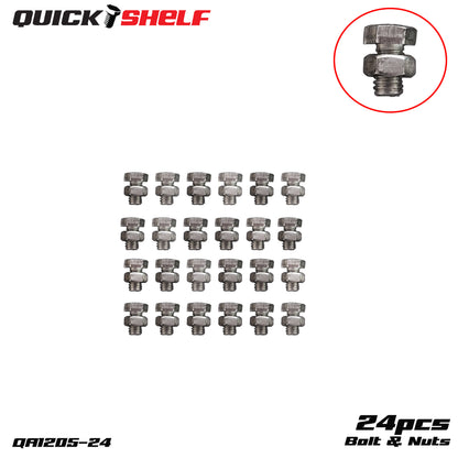 Quickshelf Big Slotted Angle Bar QS725, 1.5"x2.4"x1.8mm, DIY Heavy-Duty Storage Shelving [CAN EDIT]