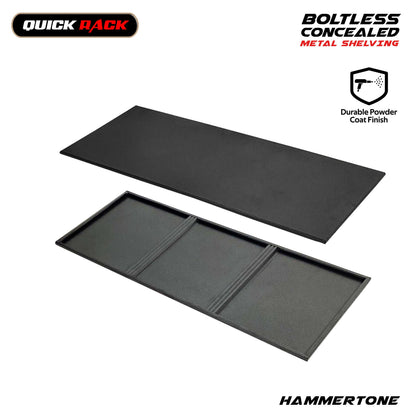 QUICK RACK Boltless All Metal Concealed Post Storage Rack Shelving 150kg Capacity