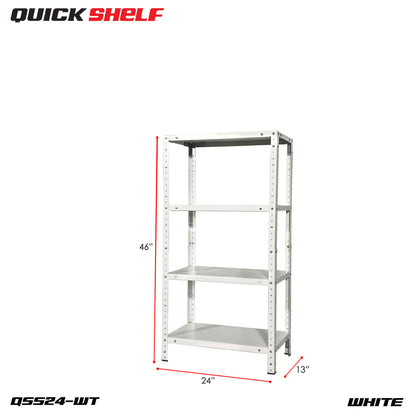 QuickShelf General Purpose Shelving, 20Gauge, Bolt&Nut, Powdercoat Finish