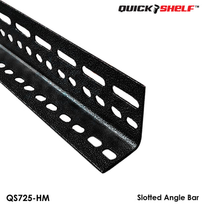 Quickshelf Big Slotted Angle Bar QS725, 1.5"x2.4"x1.8mm, DIY Heavy-Duty Storage Shelving [CAN EDIT]