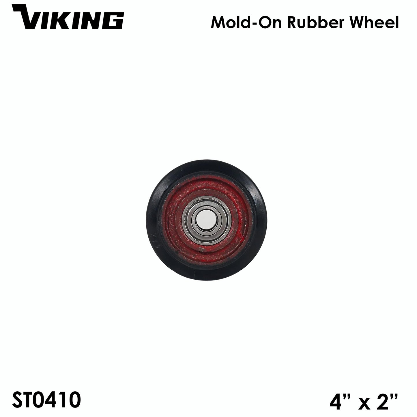 VIKING SOLID RUBBER WHEEL for Handtruck/Pushcart (kartilya) 4/5/6/ 8/10 inches Heavy Duty (1 pc)