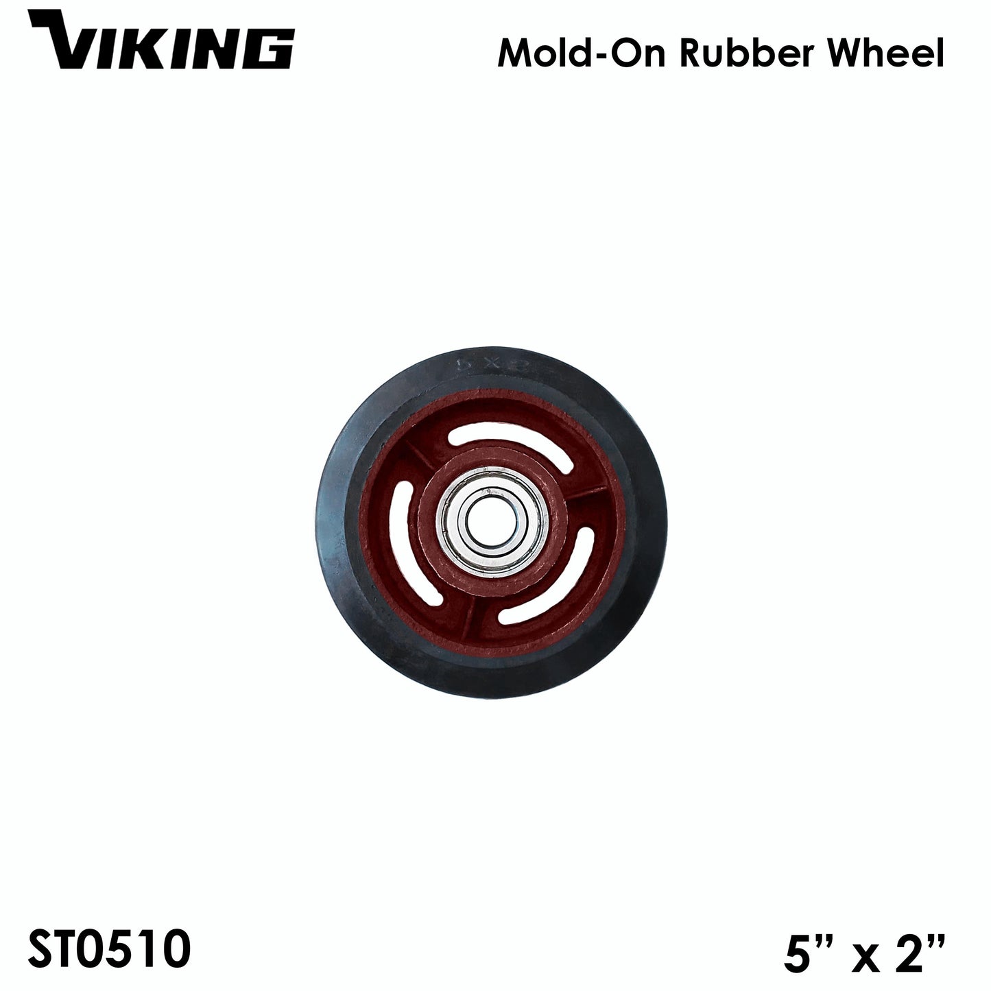 VIKING SOLID RUBBER WHEEL for Handtruck/Pushcart (kartilya) 4/5/6/ 8/10 inches Heavy Duty (1 pc)