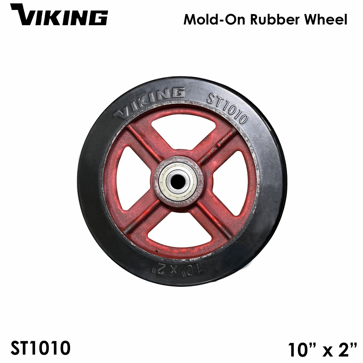 VIKING SOLID RUBBER WHEEL for Handtruck/Pushcart (kartilya) 4/5/6/ 8/10 inches Heavy Duty (1 pc)