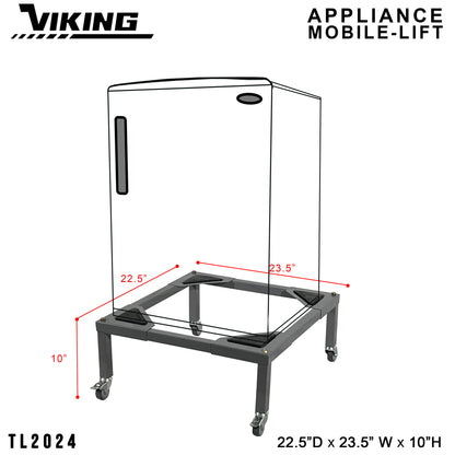 VIKING Mobile-Lift for Appliance 150kg Heavy Duty Capacity 2" PU Wheel