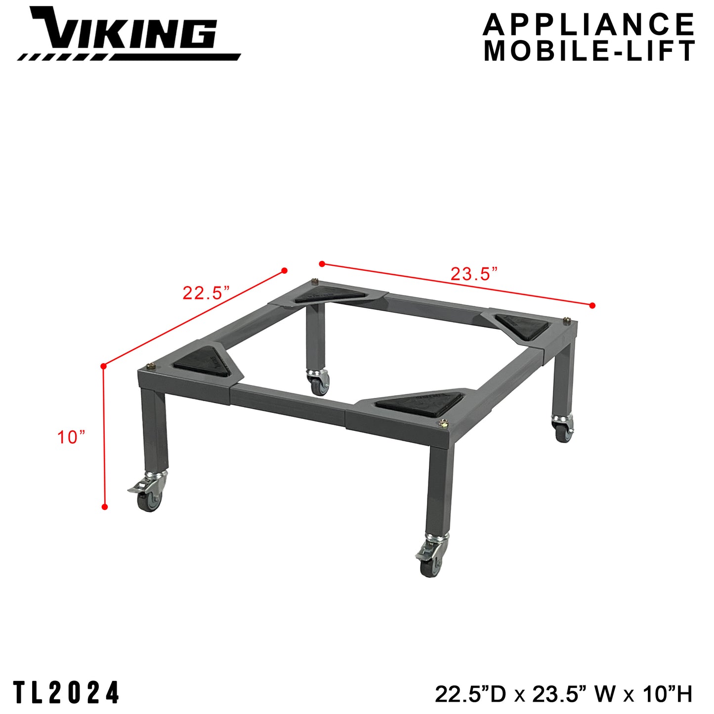 VIKING Mobile-Lift for Appliance 150kg Heavy Duty Capacity 2" PU Wheel