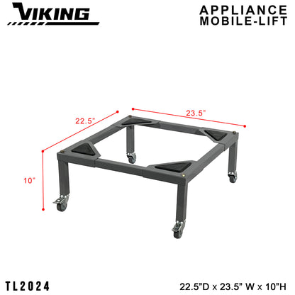 VIKING Mobile-Lift for Appliance 150kg Heavy Duty Capacity 2" PU Wheel