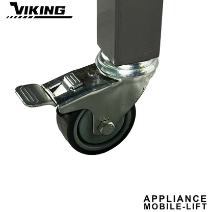 VIKING Adjustable Mobile-Lift for Appliance 100kg Heavy Duty Capacity 2" Wheel with Brake