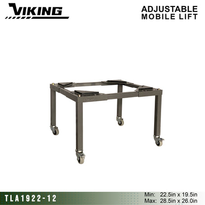 VIKING Adjustable Mobile-Lift for Appliance 100kg Heavy Duty Capacity 2" Wheel with Brake
